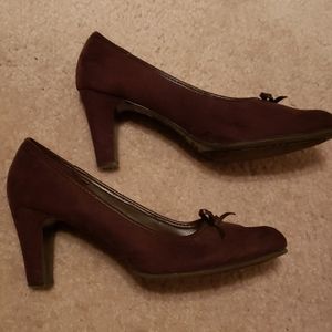 Brown Suede Heels